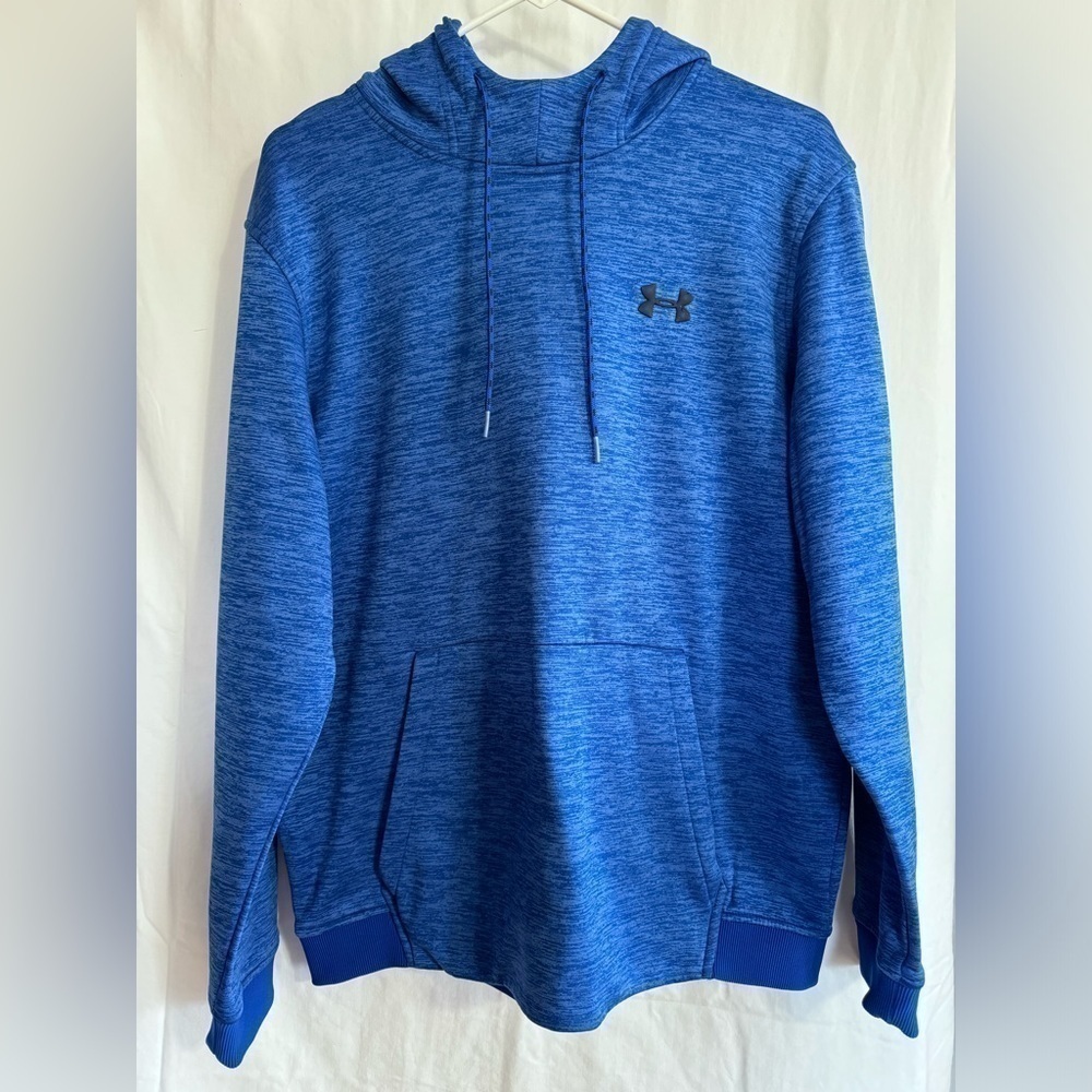 Under Armour Men’s Cold Gear Loose Hoodie, Size L. Blue.